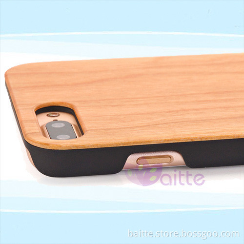 support OEM design encarving wood peice Customied wood carving case for iPhone 7 puls